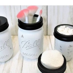 Set of 4 Ball Jar bathroom set